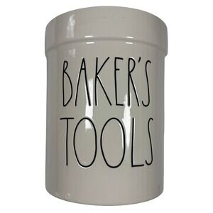 Rae Dunn Artisan Collection BY MAGENTA Baker's Tools Ceramic Canister 6.5in